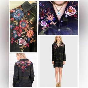 SOLD / NWT $265 Johnny Was Embroidered Margot Tunic Dress | Size XS